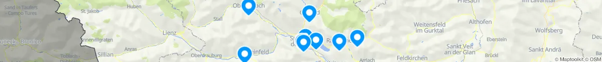 Map view for Pharmacy emergency services nearby Spittal an der Drau (Kärnten)